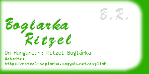 boglarka ritzel business card
